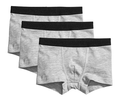 3-pack boxer shorts - Light grey marl - Kids | H&M IN
