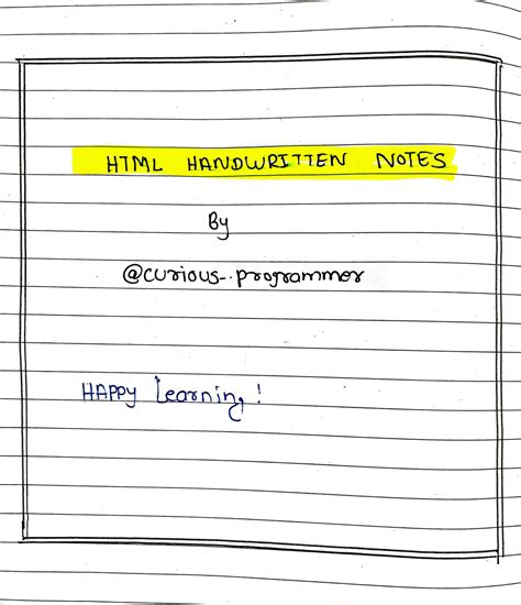 Image result for Web Programming HTML Notes