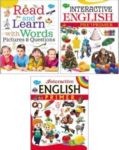 Set Of 3 English Learning And Reading Books | Read And Learn With Words ...