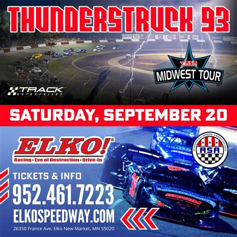 Thunderstruck 93 Memorial Race - ASAMT, Elko Speedway, Elko New Market ...