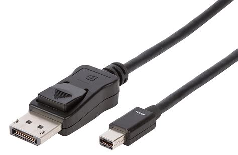 Accell Mini DisplayPort to DisplayPort 1.2 Cable with Locking Latch - 6 ...