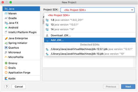 Creating a New Java Project in IntelliJ Community Edition 的图像结果