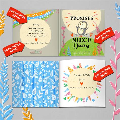 Personalised 'Promises To You' Book For Niece Or Nephew By FromLucy&Co