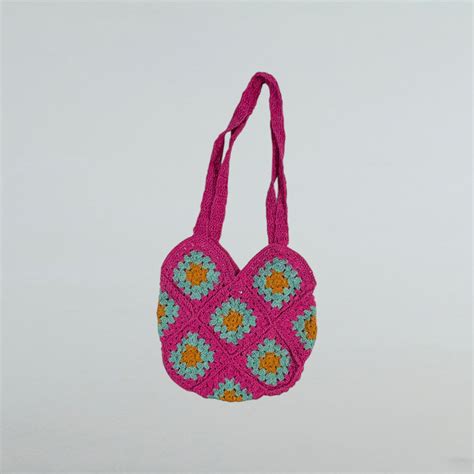 Multicolor Shoulder Bag RC0073 – Rho Crochet