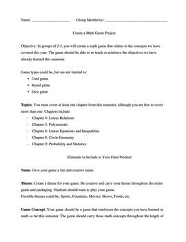 Image result for Pinterest Math Games Project