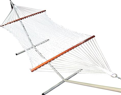 TWOTREE HAMMOCKS® Hammock with Stand/48” W X 11ft,Cotton Rope Hammock ...