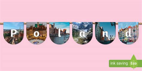 Poland Photo Display Bunting (teacher made) - Twinkl