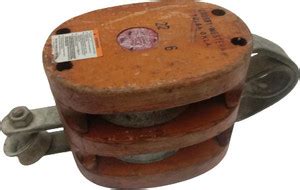 BRASS BLESSING Vintage Marine WOODEN Pulley Block - From Ship Salvage ...