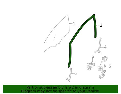 2020-2025 Nissan Sentra Run Weather-Strip 80331-6LE0A | Hart Nissan of NoVa