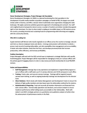 85+ Free Editable Project Manager Job Description Templates in MS Word ...