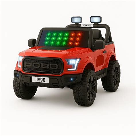 Buy Shipeeship Pobo Battery Operated Ride on Jeep for Children of Age 2 ...