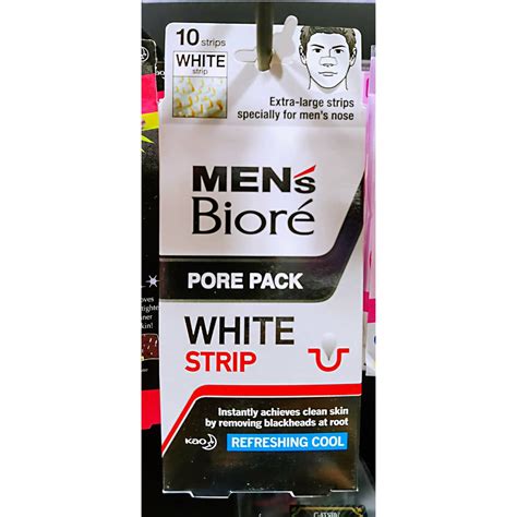 Mens Biore Pore Pack White Strip (Extra Large Strip for men nose ...