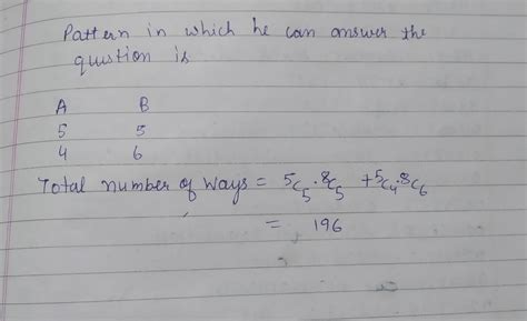 A student is to answer 10 out of 13 questions in an examination such ...
