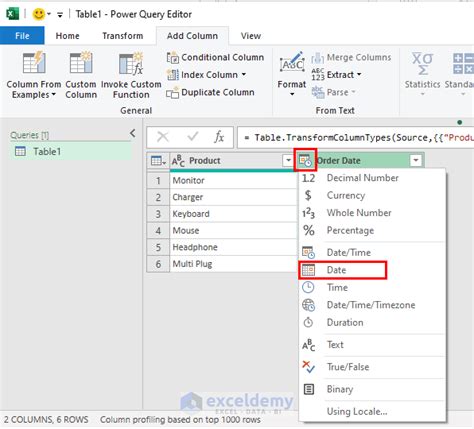 Power Query Date Functions 的图像结果