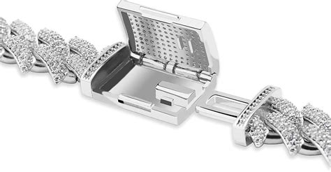 Buy JINAO Hip Hop 16mm Spiked Barbed Spine Miami Cuban Link Chains ...