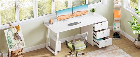 Image result for White Computer Desk Amazon