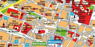 慕尼黑地图-地图，慕尼黑(巴伐利亚州-德国)