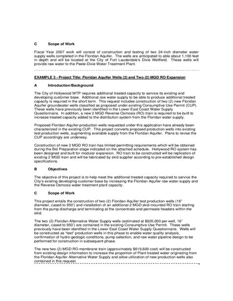 Image result for Statement of Work It Example