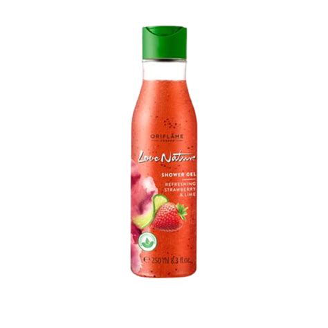 Buy Oriflame Love Nature Exfoliating Shower Gel Refreshing Strawberry ...