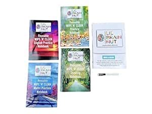 Buy LIL BRAIN NUT 4 Booklets with 10 Pages Each English, Hindi, Maths ...
