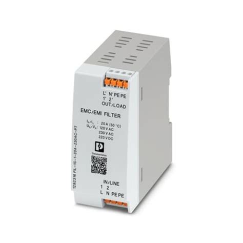 1292316 Phoenix Contact | Phoenix Contact 20A 230 V ac, DIN Rail EMC ...