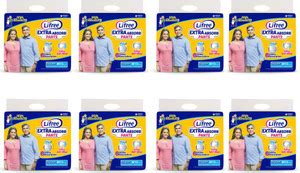 LIFREE Adult Diaper -Medium Set of 8 packs (10 pcs each) Adult Diapers ...