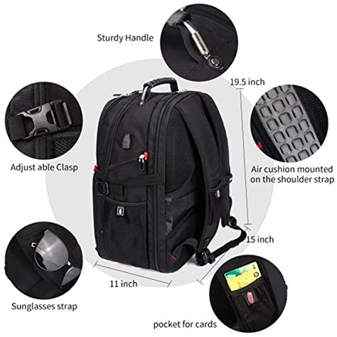 SOLDIERKNIFE Extra Large Durable 50L Travel Laptop Backpack School ...