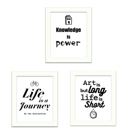 Framed Inspirational Quotes and Sayings Art Prints, Set of 4 ...