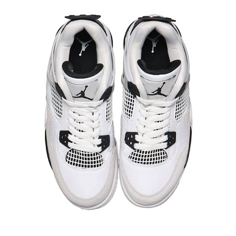 JORDAN BRAND AIR JORDAN 4 RETRO (GS) WHITE/BLACK-NEUTRAL GREY 22SU-I ...