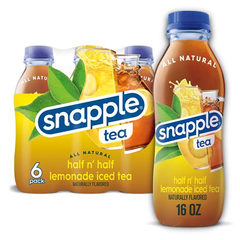 Snapple Sweet Half 'n Half Tea and Lemonade, Iced Bottled Drink, 16 fl ...