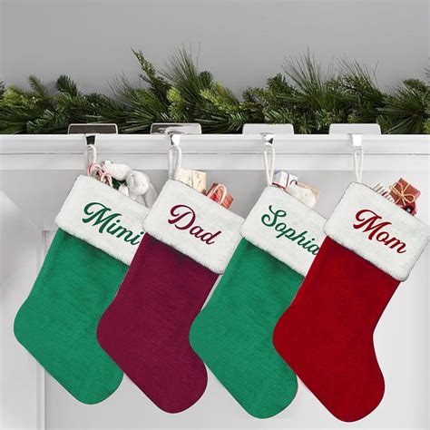 Amazon.com: NAZENTI Personalized Family Christmas Stockings, Family ...