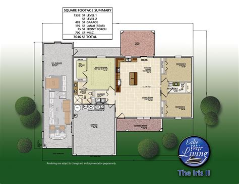 Spacious RV Garage Home Floor Plan