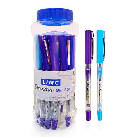 Linc Executive 0.5mm Gel Pen Jar, Blue Ink - Pack Of 20 – Fetch N Buy