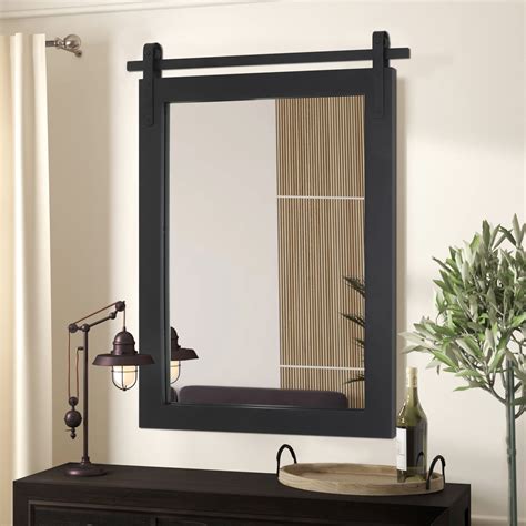 Rustic Bathroom Mirrors Black at Savannah Battles blog