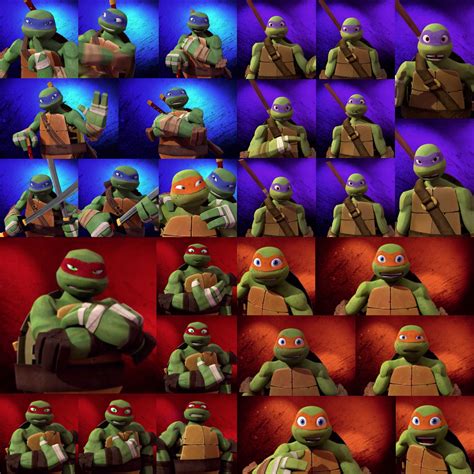 Leonardo, Donatello, Raphael, Michelangelo PhotoGrid all in one Tmnt ...