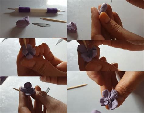 Image result for 3D Polymer Clay Flower Tutorials
