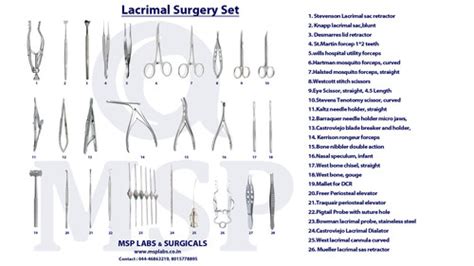 Lacrimal surgery set | MSP LABS