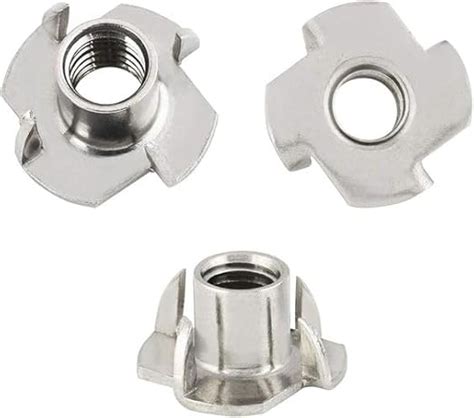 Tee Nut Mild Steel Zinc Plated | Four Claws Furniture Nut, Wood T-Nut ...
