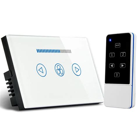 Makegood 600w 220v us remote control ceiling fan switch crystal glass ...