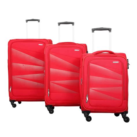 Buy Polo Class 3pc Set,20/24/28 inches Trolley Bag-Red at Amazon.in
