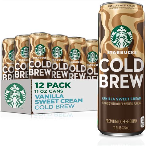 Buy StarbucksCold Brew Coffee, Vanilla Sweet Cream, 11 fl oz Cans (12 ...