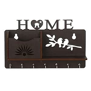 SHREE RAM IMPEX Wooden Home Design Key Holder for Wall Decor Key Chain ...