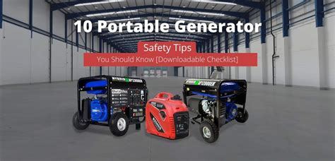 Image result for Portable Generator Safety