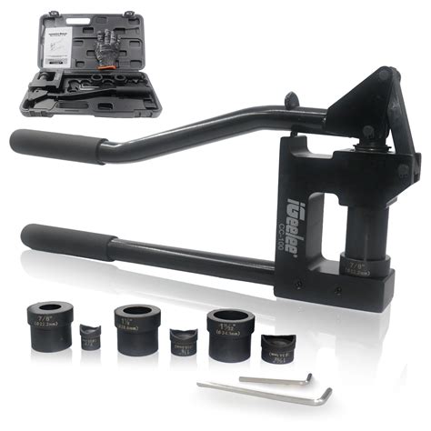 Metal Stud Punch Tool with Dies 7/8", 1-1/8", and 1-11/32" 20GA Steel ...