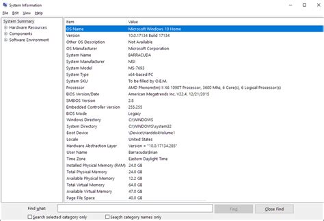 System Information PC 的图像结果