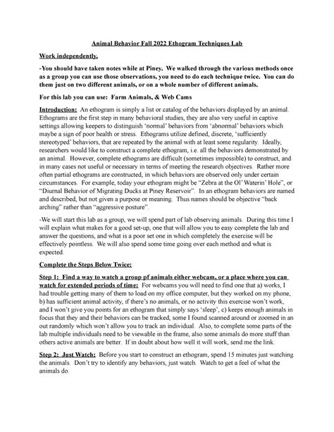 Image result for Ethogram Example Animal Behavior