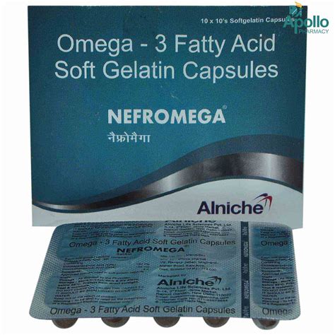 Nefromega Capsule 10's Price, Uses, Side Effects, Composition - Apollo ...