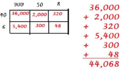 Box method multiplication - Brainly.in