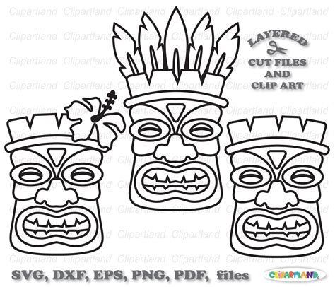 Tiki Mask Clip Art