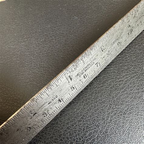 The L. S. Starrett Co. No. 350 Tempered 6-Inch Machinist Ruler, Vintage ...